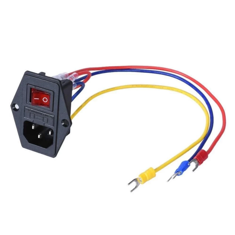 Sigortalı Işıklı Anahtarlı Power Düğmesi | Power Switch