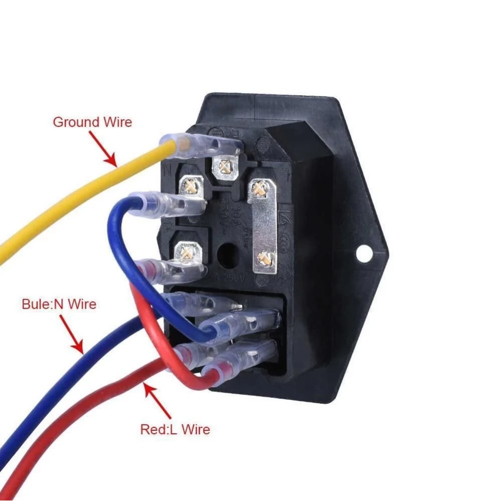 Sigortalı Işıklı Anahtarlı Power Düğmesi | Power Switch