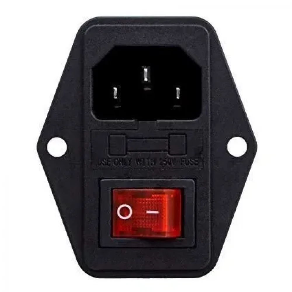 Sigortalı Işıklı Anahtarlı Power Düğmesi | Power Switch