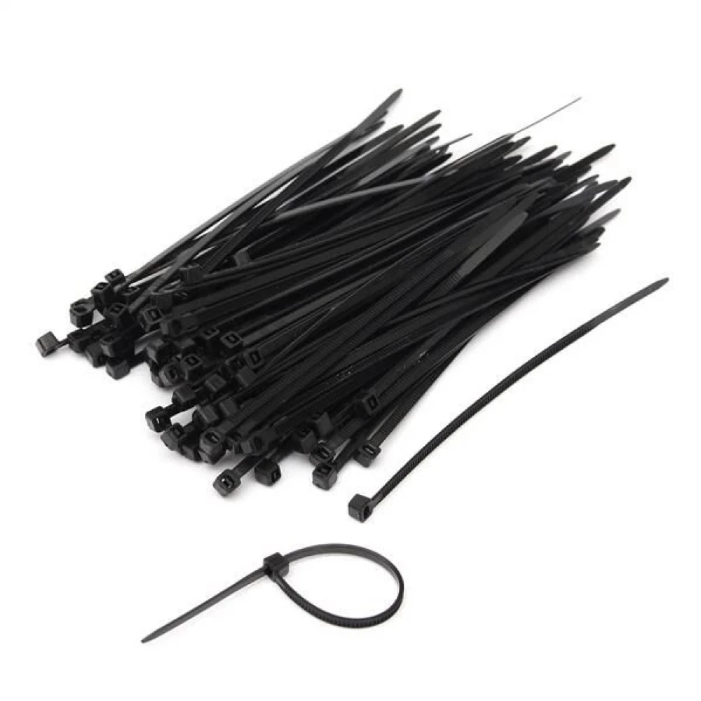 Siyah Kablo Bağı / Cırt Kelepçe - 2,5x100 mm 50 ADET
