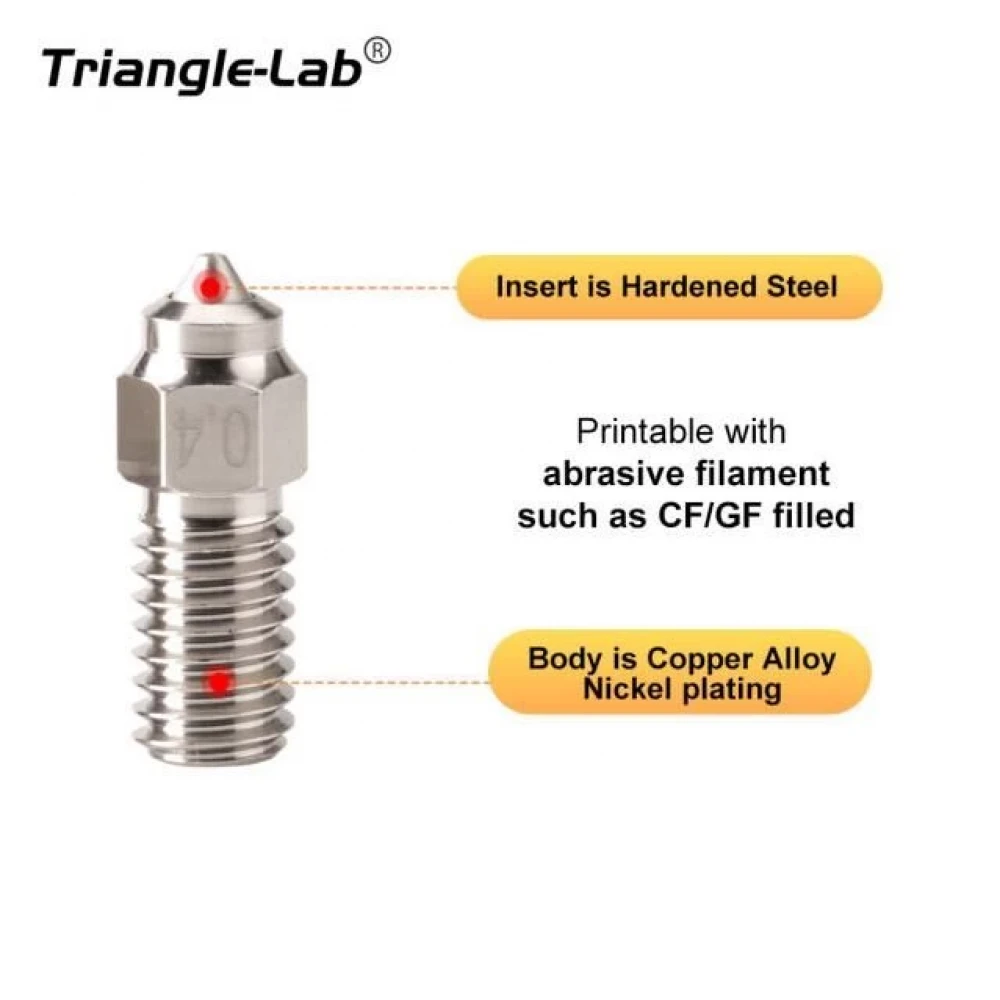 Trianglelab Bimetallic MY Nozzle Elegoo Neptune 4 / 4 Pro 0.6mm