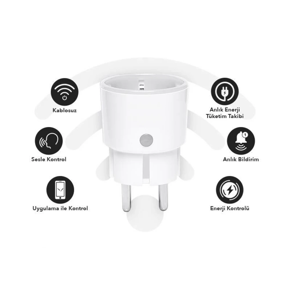 Uzaktan Kontrollü Süper Akıllı Wi-Fi Priz (Enerji Ölçerli)