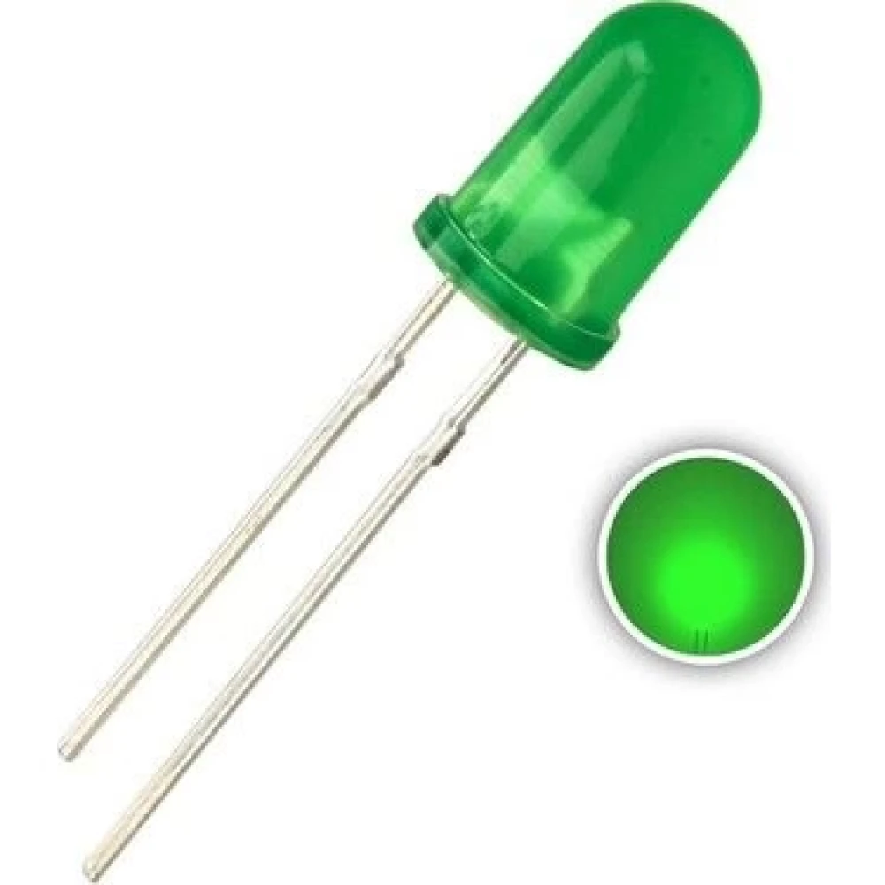Yeşil 5 mm LED 15 Adet