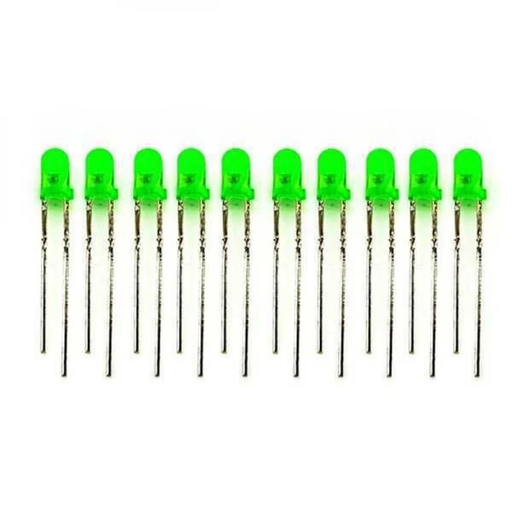 Yeşil 5 mm LED 15 Adet