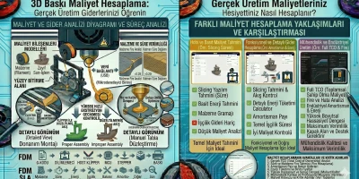 3D Baskı Maliyet Hesaplama: Gerçek Üretim Giderlerinizi Öğrenin