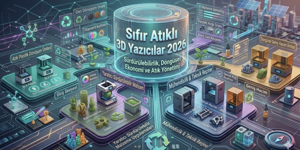 Sıfır Atıklı 3D Yazıcılar 2026
