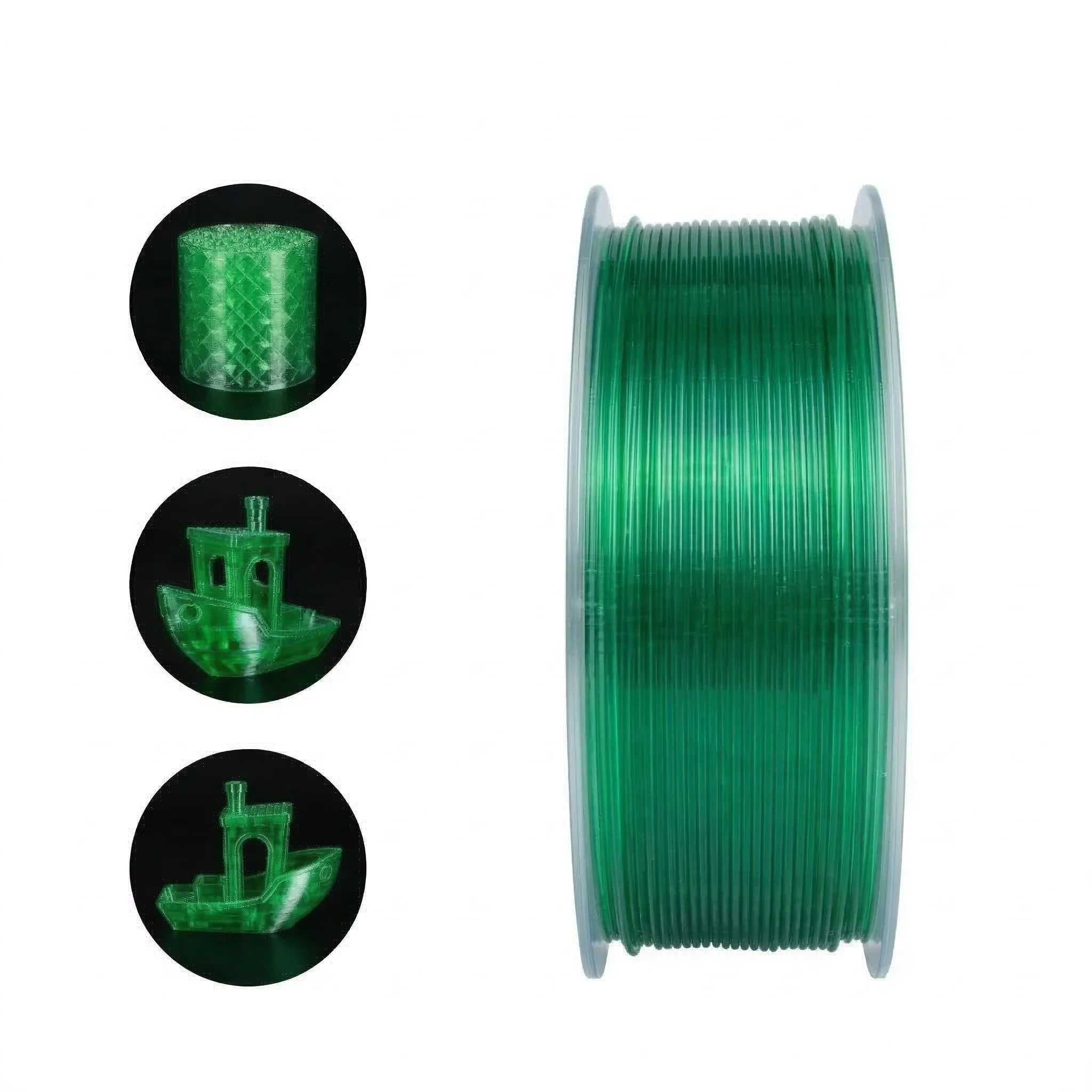 RhinoLab PETG SemiFlex Transparent Green Görseli