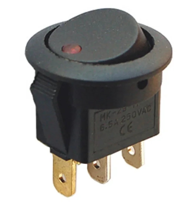 220V Yuvarlak Işıklı Anahtar Görseli