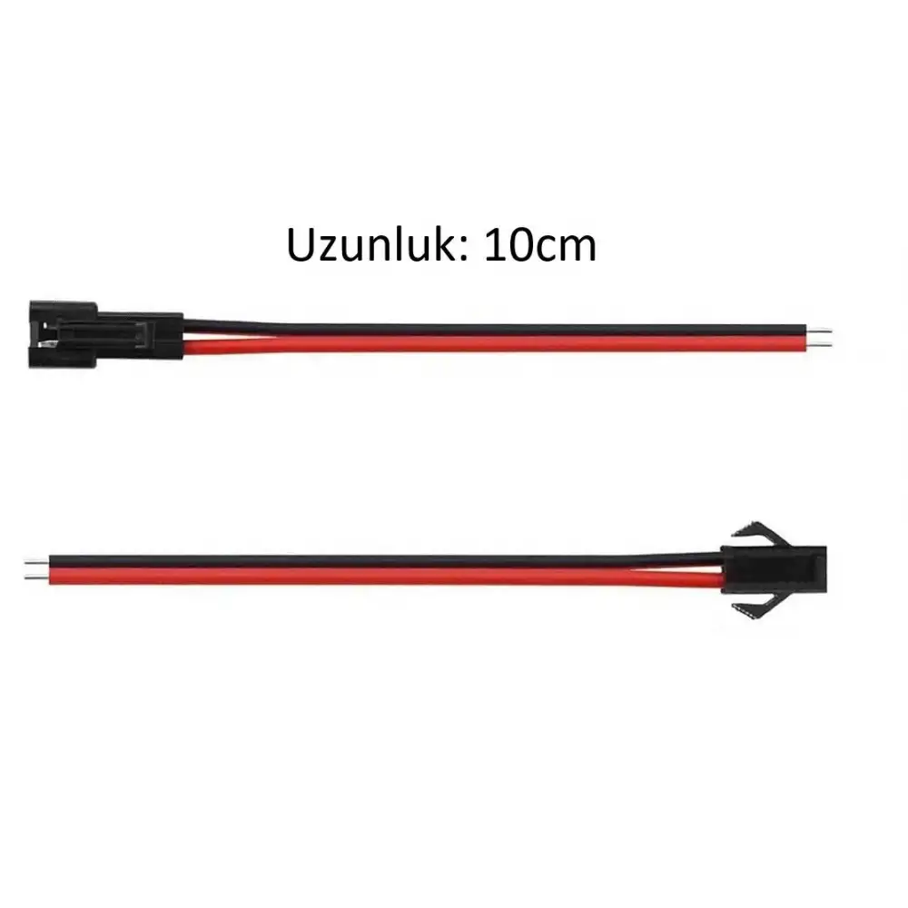 2 Pin Konnektörlü Kablo Seti JST SM