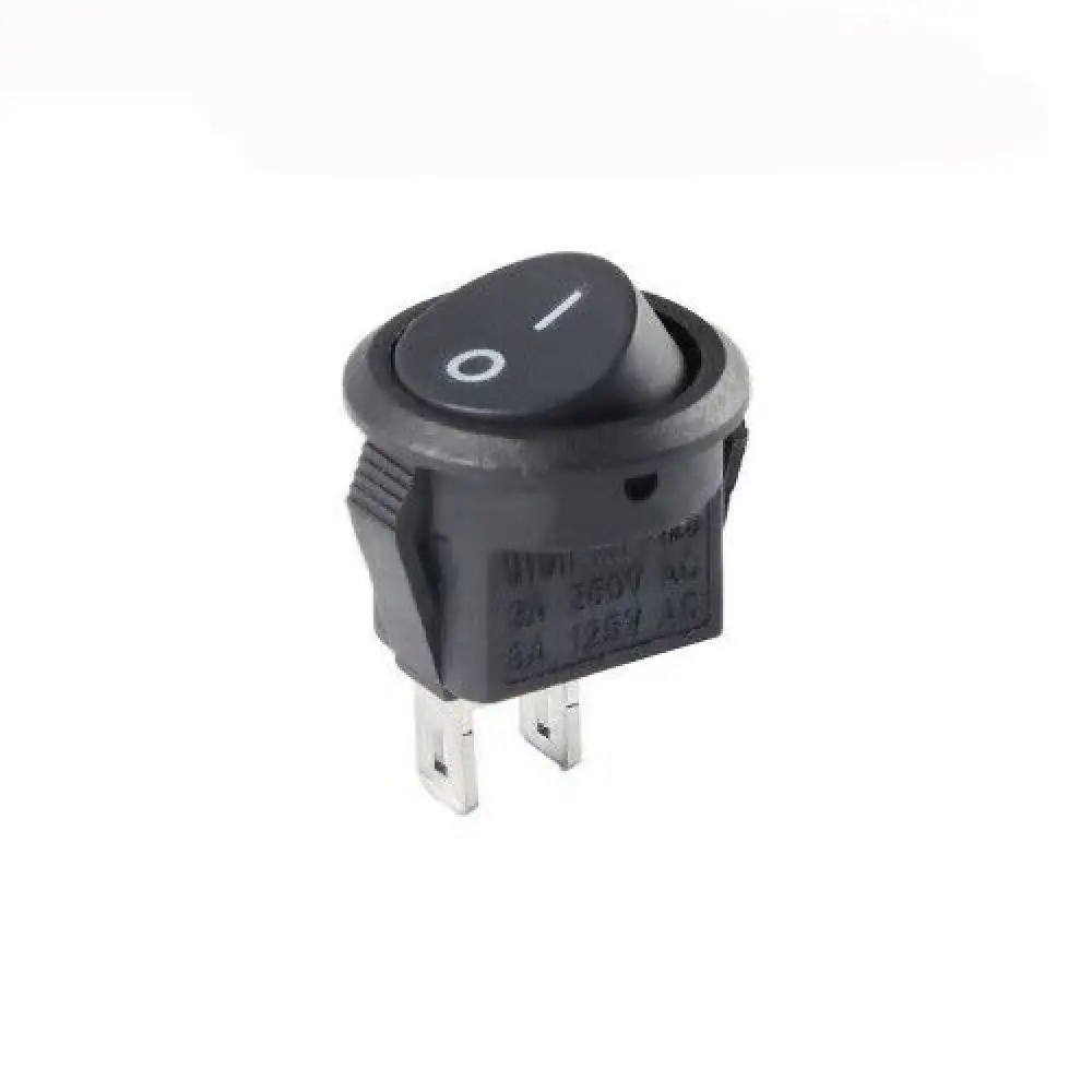 2 Pinli Işıksız Yuvarlak Açma-Kapama Anahtarı (IC-133 )