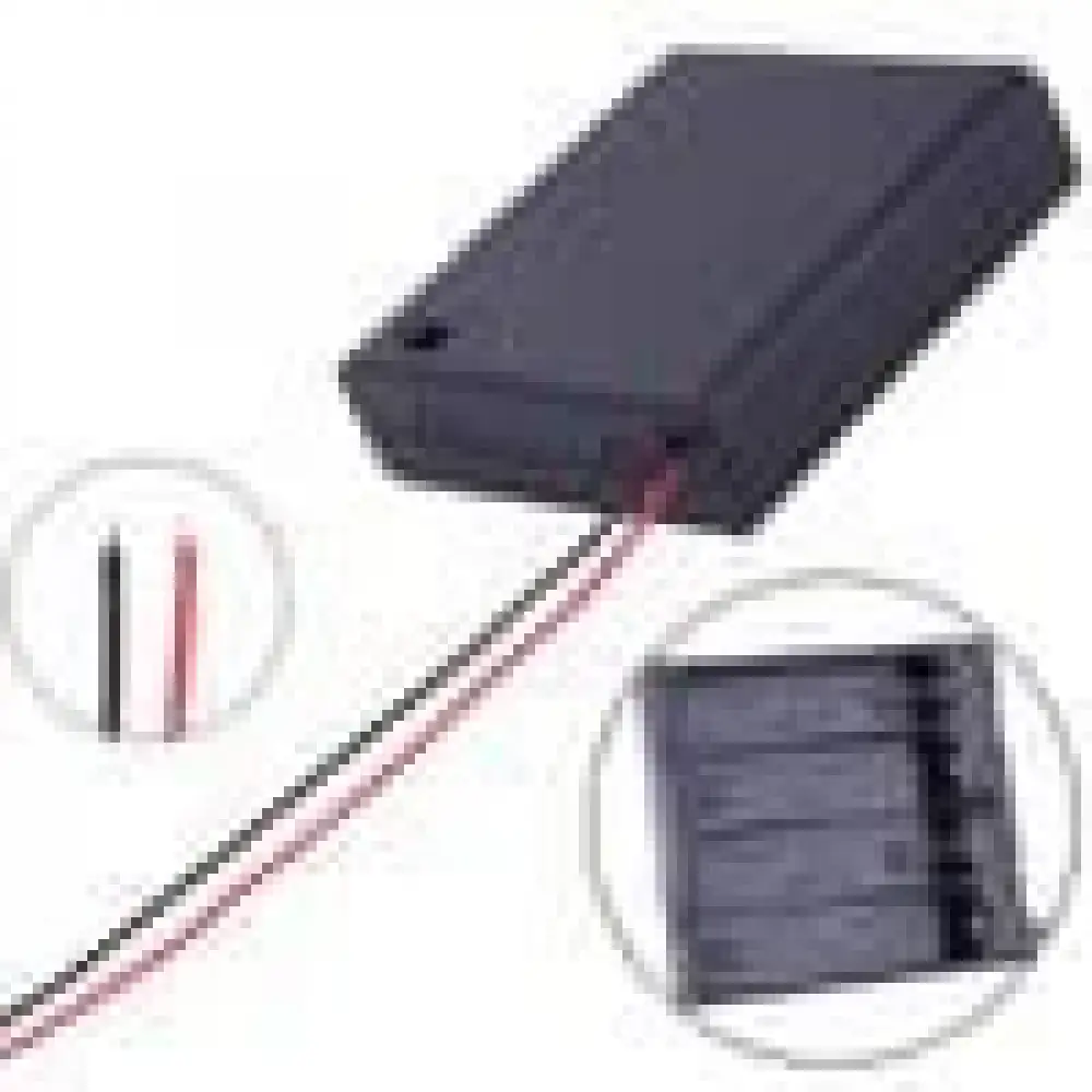 4lü Kapaklı Switchli AA Pil Yuvası (IC-233F)