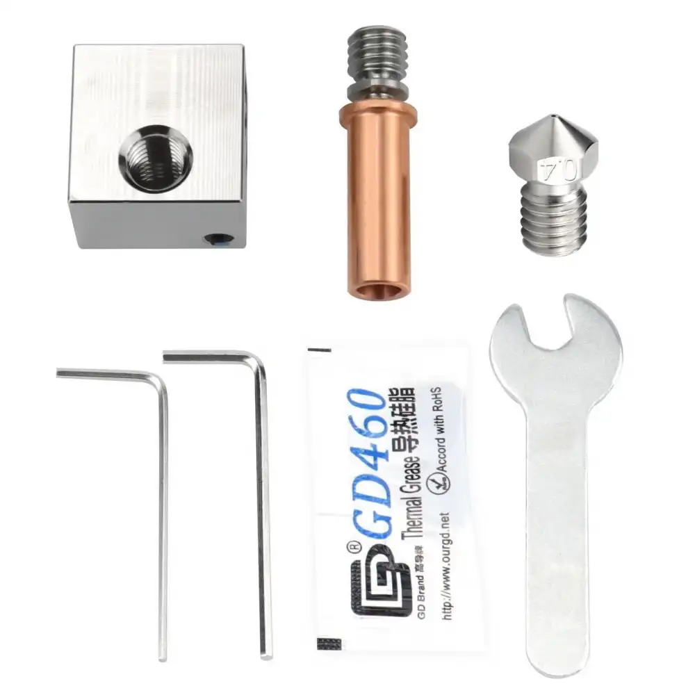 Anycubic Bi-Metal Barel, Bakır Blok ve Bakır Nozzle Seti