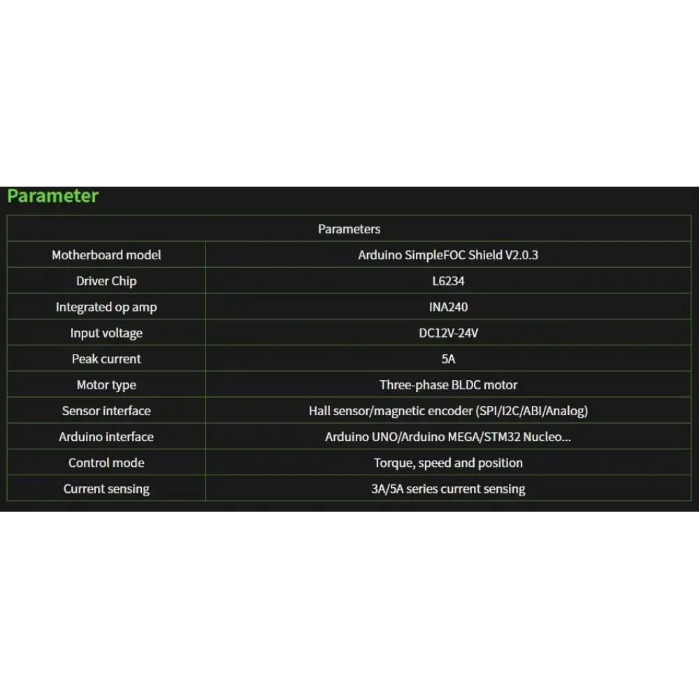 Arduino SimpleFOC Shield V2.0.3