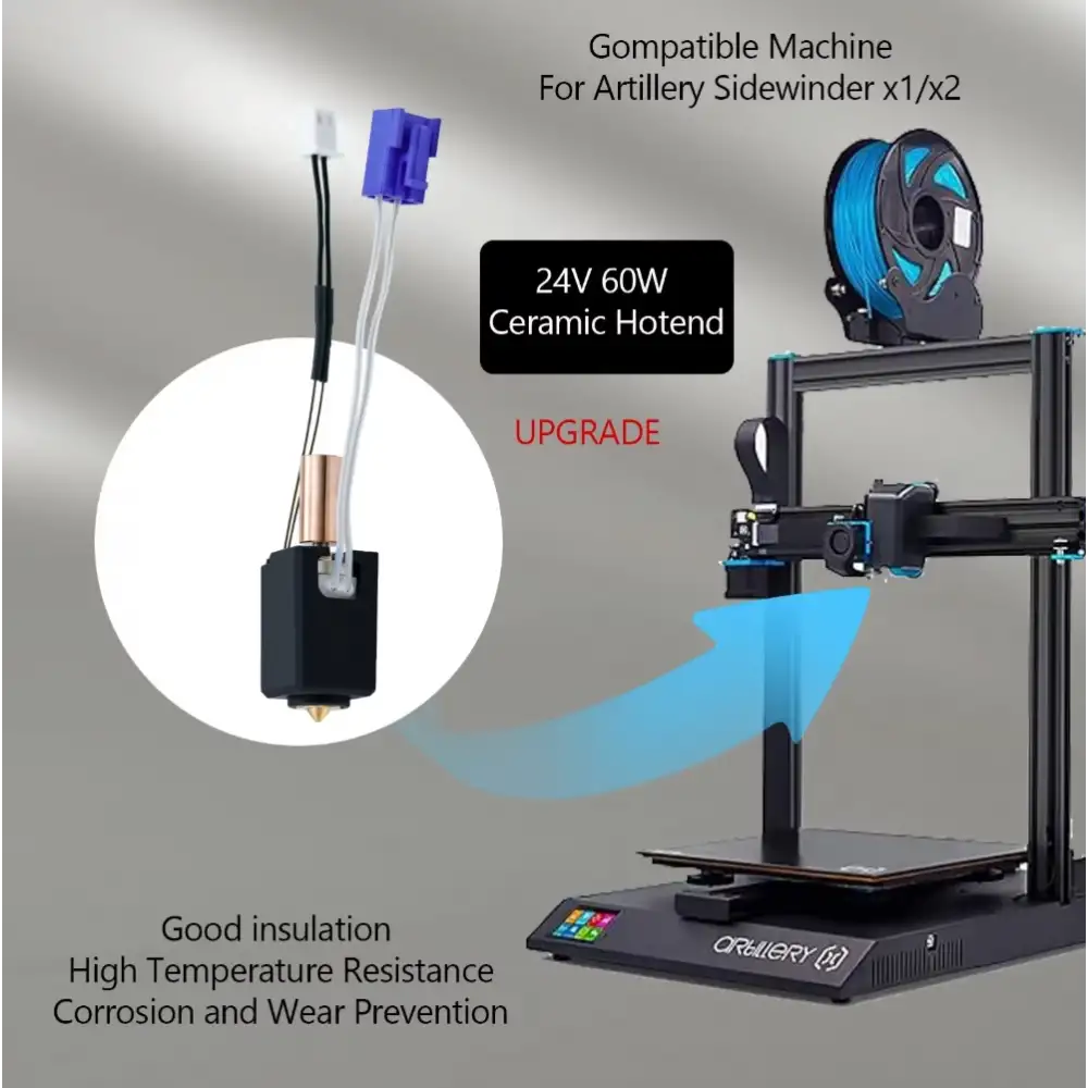 Artillery Sidewinder X1/X2 Uyumlu Upgrade Hotend