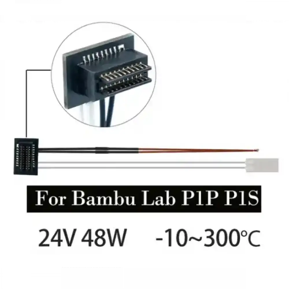 Bambu Lab P1P / P1S Uyumlu Termistör ve Isıtıcı Fişek
