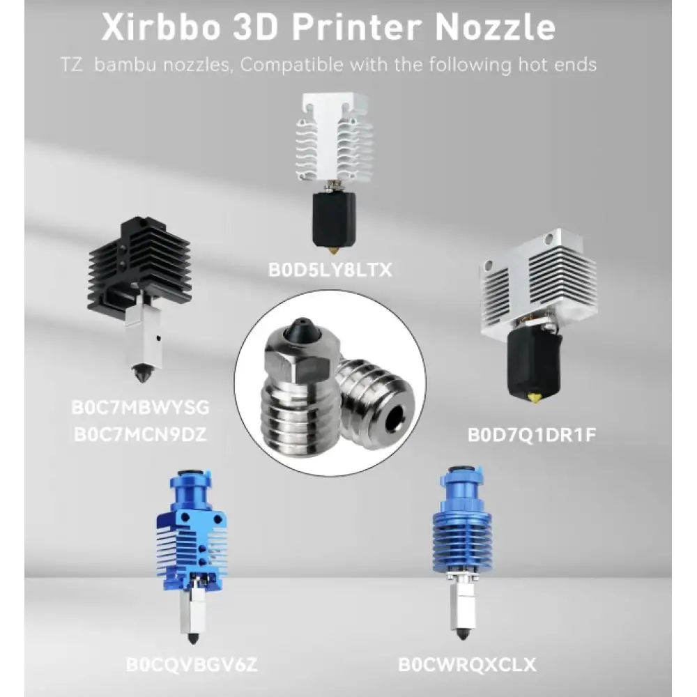 Bambu Lab TZ3.0 Bi metal Sertleştirilmiş Çelik Nozzle Çeşitleri