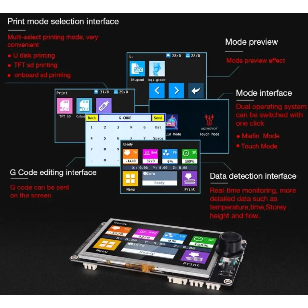 BTT TFT70 V3.0 dokunmatik ekran