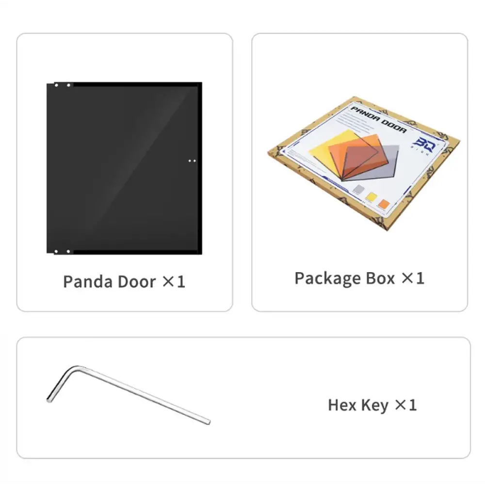 BIQU Panda Door P1/X1 Serisi Uyumlu Esnek Kapak (Siyah)