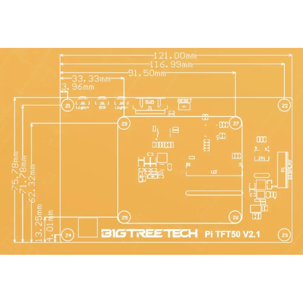 BTT TFT50 Raspberry Pi Uyumlu Dokunmatik Ekran