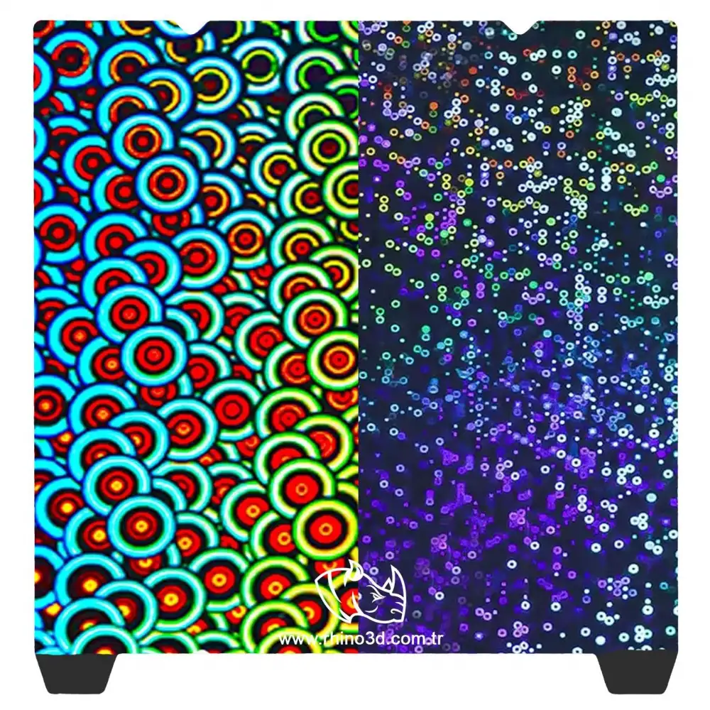 Çift Taraflı H2N-H2N Circles - Kaleidoscope Baskı Yüzeyi