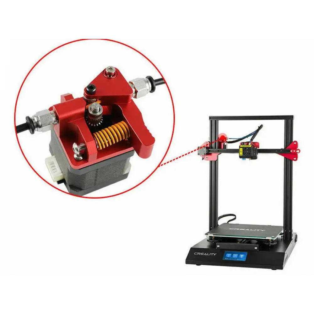 Creality Çift Dişli Extruder | Çift Pnömatik Rakor