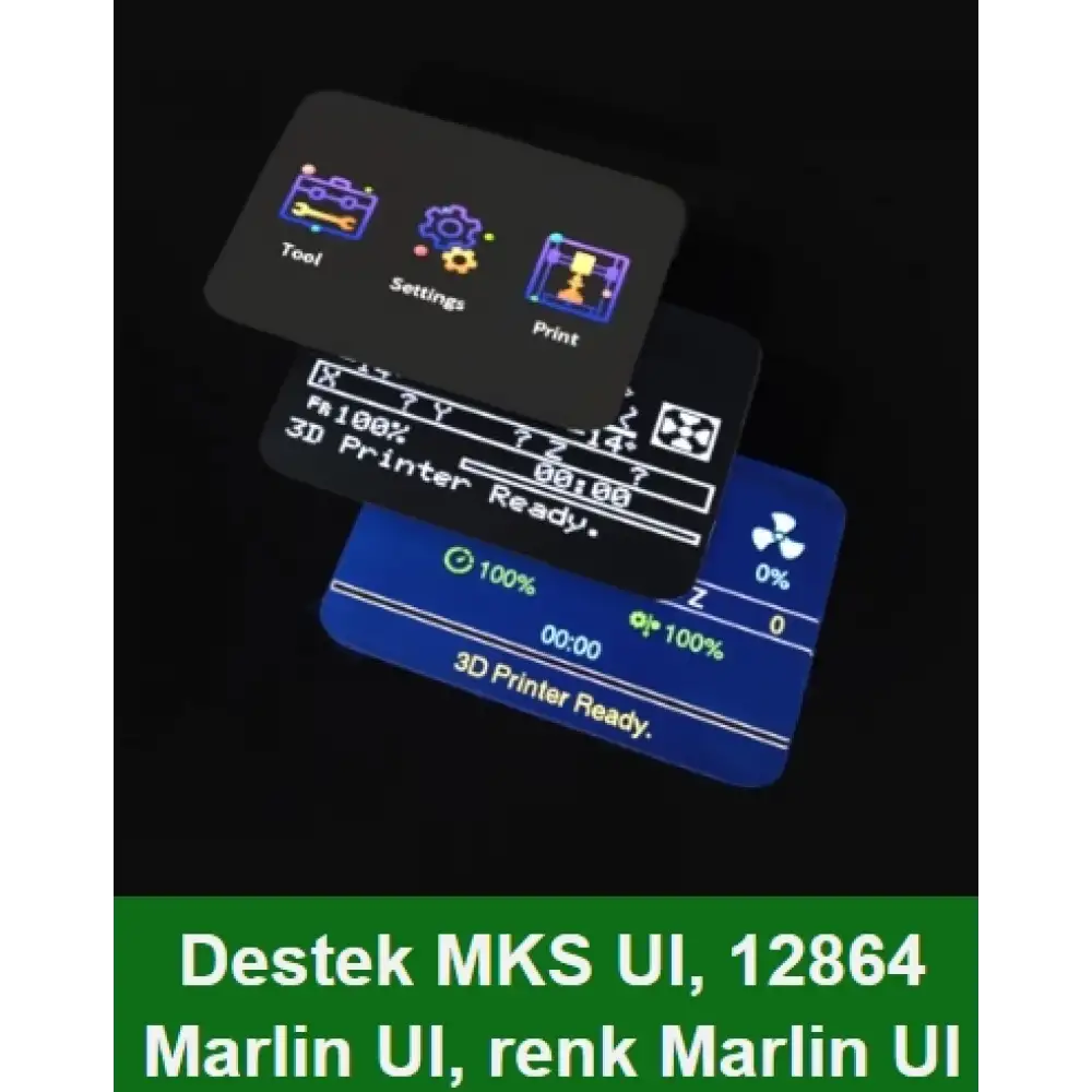 Creality Ender 3 icin MKS Robin E3P 32 Bit Kart ve 3.5 inch TFT