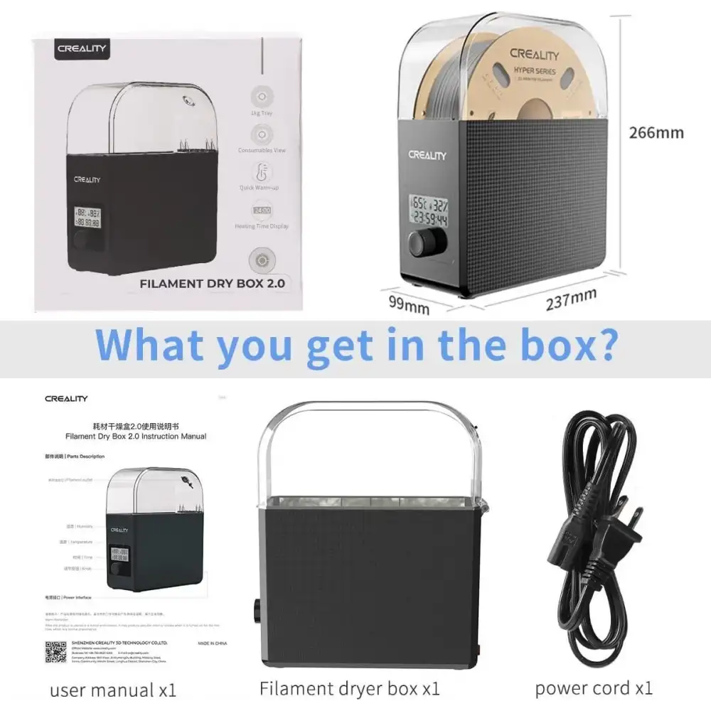 Creality Filament Kurutucu - Dryer Box Pro V2.0
