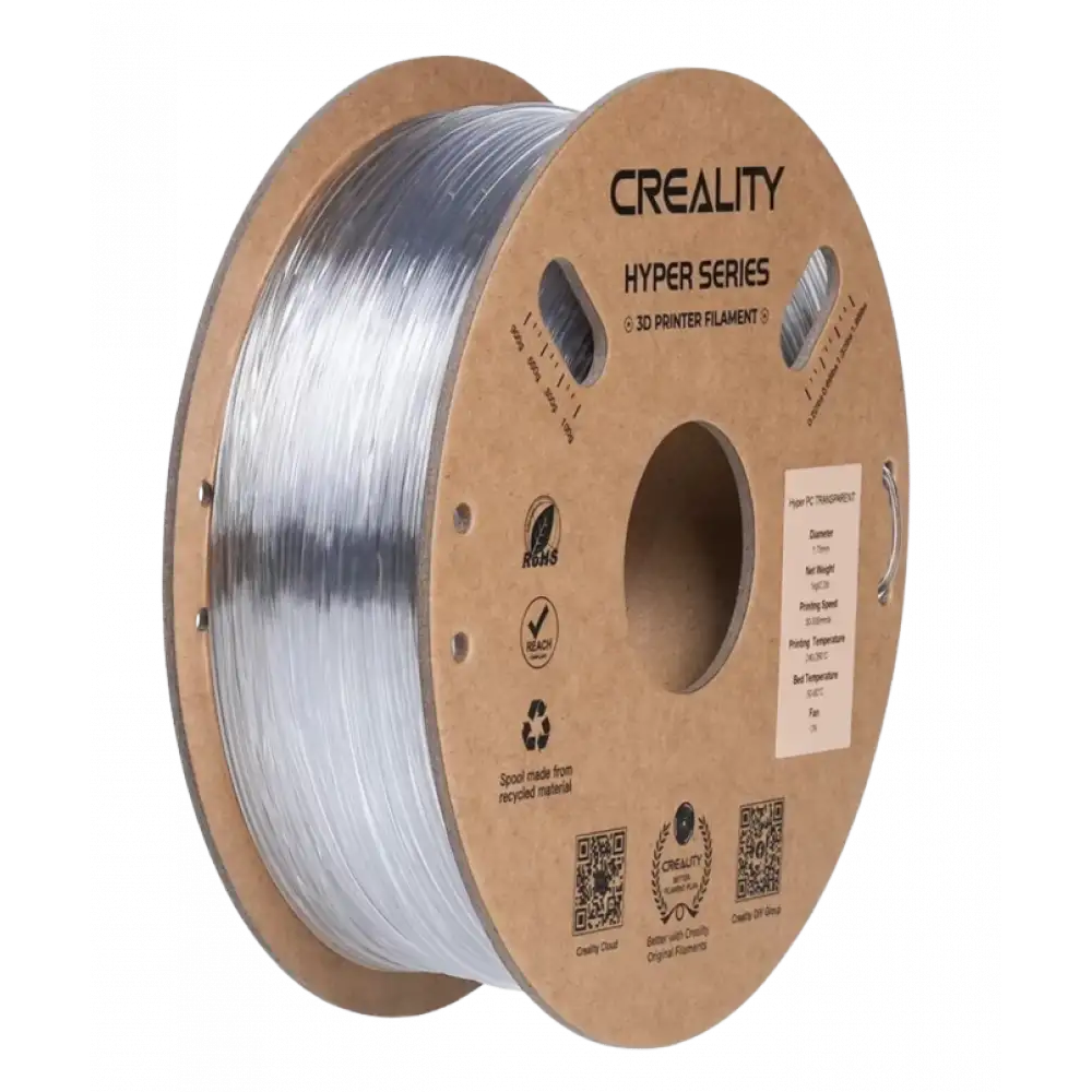 Creality Hyper PC Transparan Filament 1.75mm 1Kg