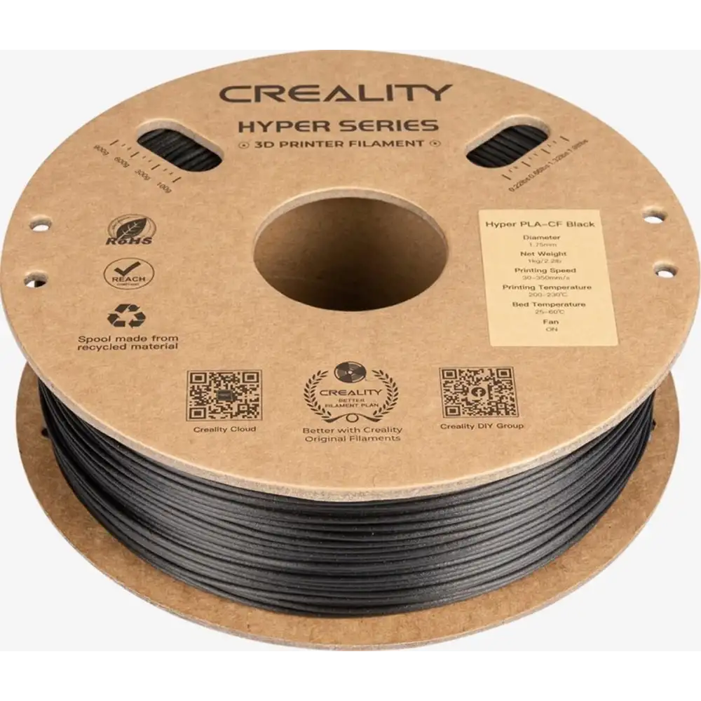 Creality Hyper PLA-CF Siyah Filament 1.75mm 1Kg