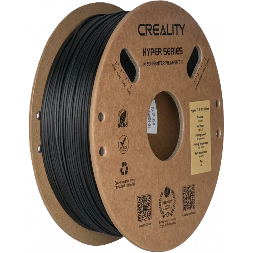 Creality Hyper PLA-CF Siyah Filament 1.75mm 1Kg