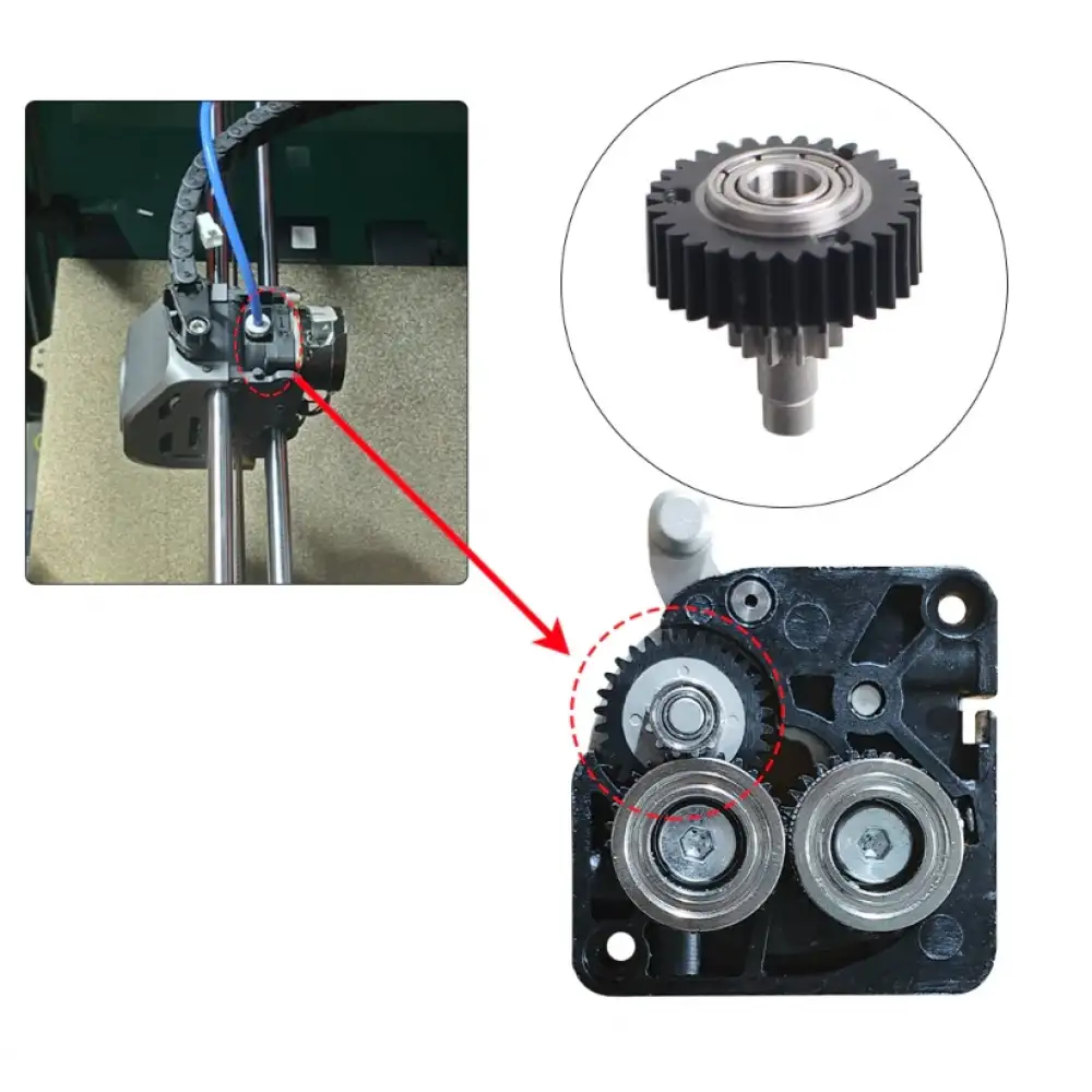 Creality K1 Serisi Extruder Motor Dişlisi
