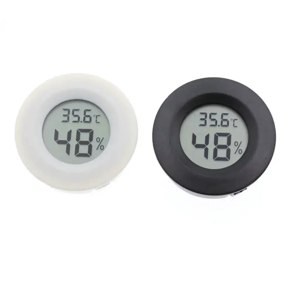 Dijital (Probsuz) Lcd Ekran Yuvarlak Termometre Ve Nem Ölçer