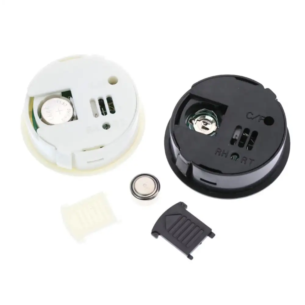 Dijital (Probsuz) Lcd Ekran Yuvarlak Termometre Ve Nem Ölçer