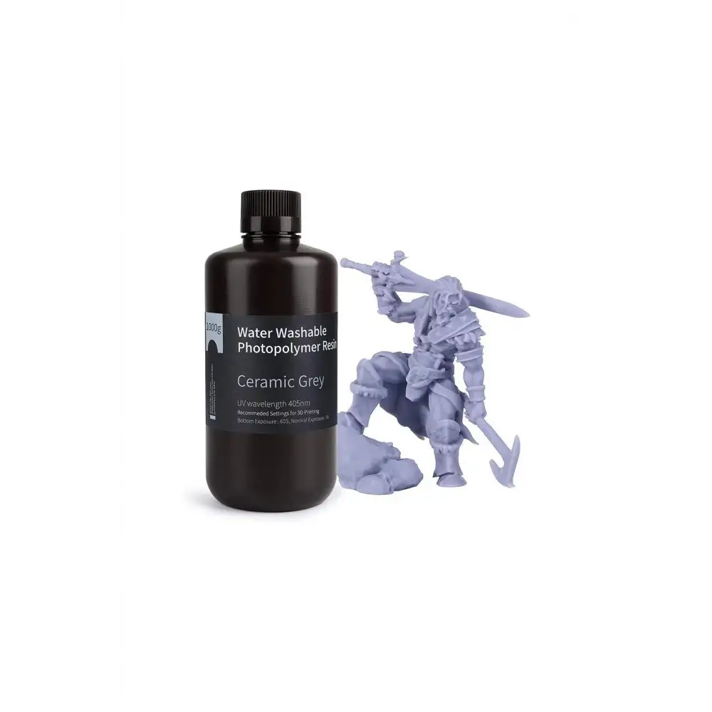 Elegoo Suda Yıkanabilir Reçine Seramik Gri - 1 Kg