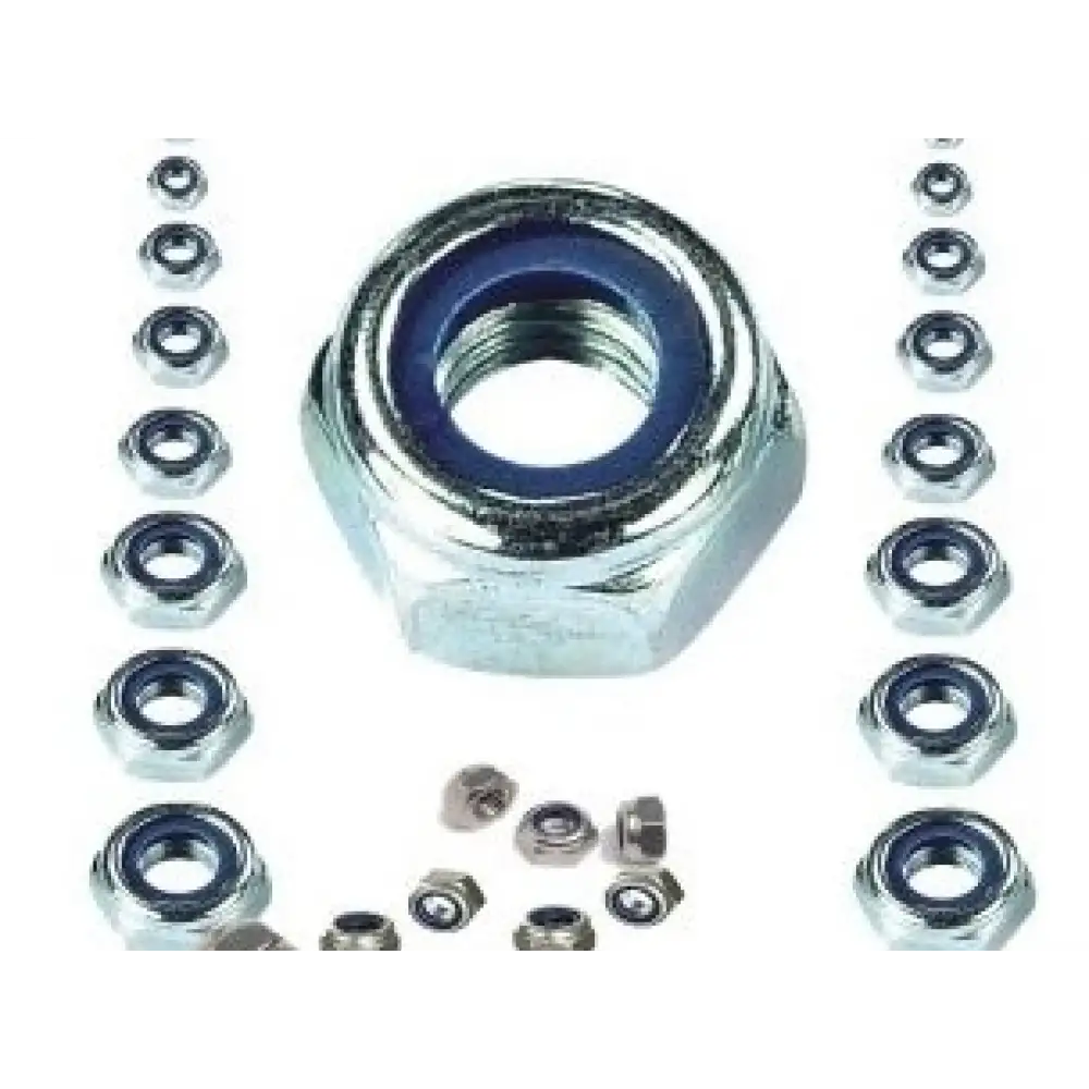 Fiberli Altı Köşe Somun (10 Adet) Din985