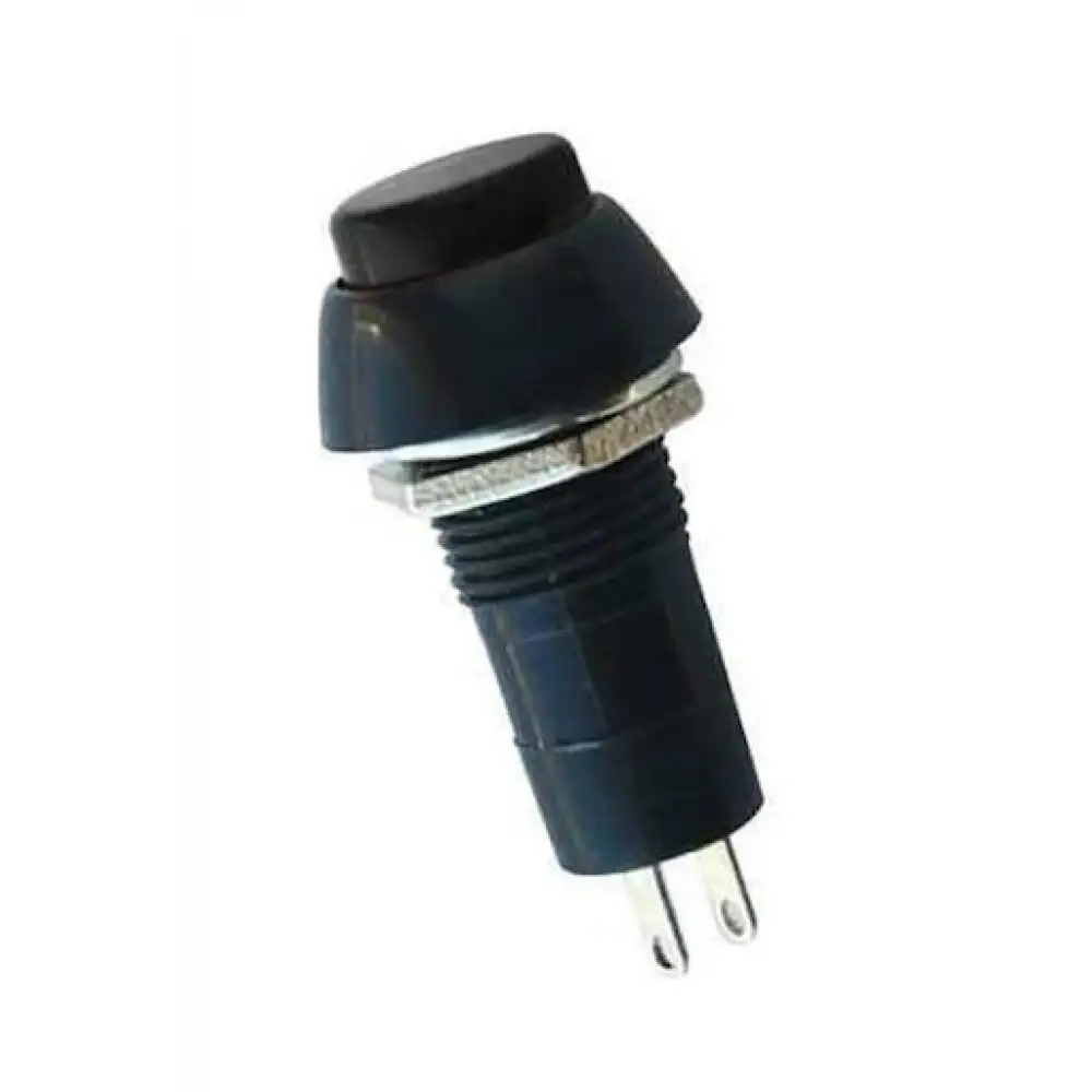 IC-186 12 mm Kalıcılı Buton Anahtar PBS-11A-B Siyah