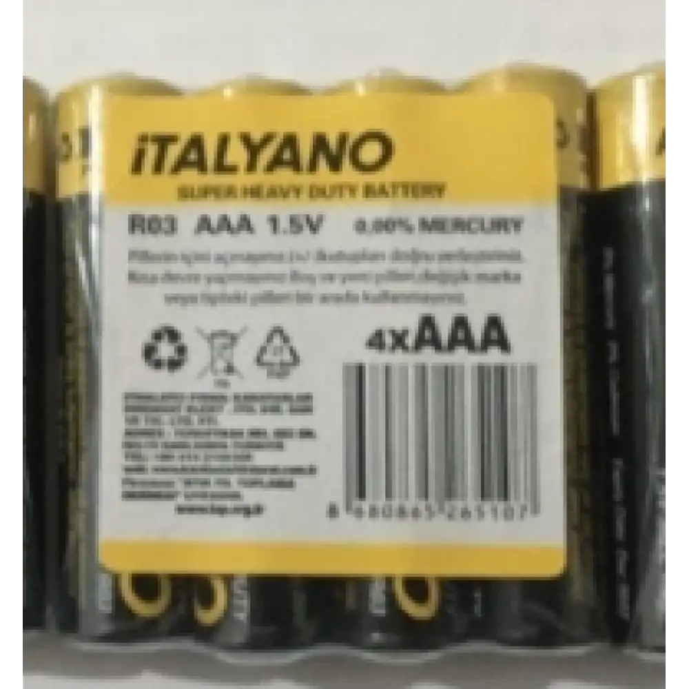 Kalem Pil İnce (AAA) 4 Adet