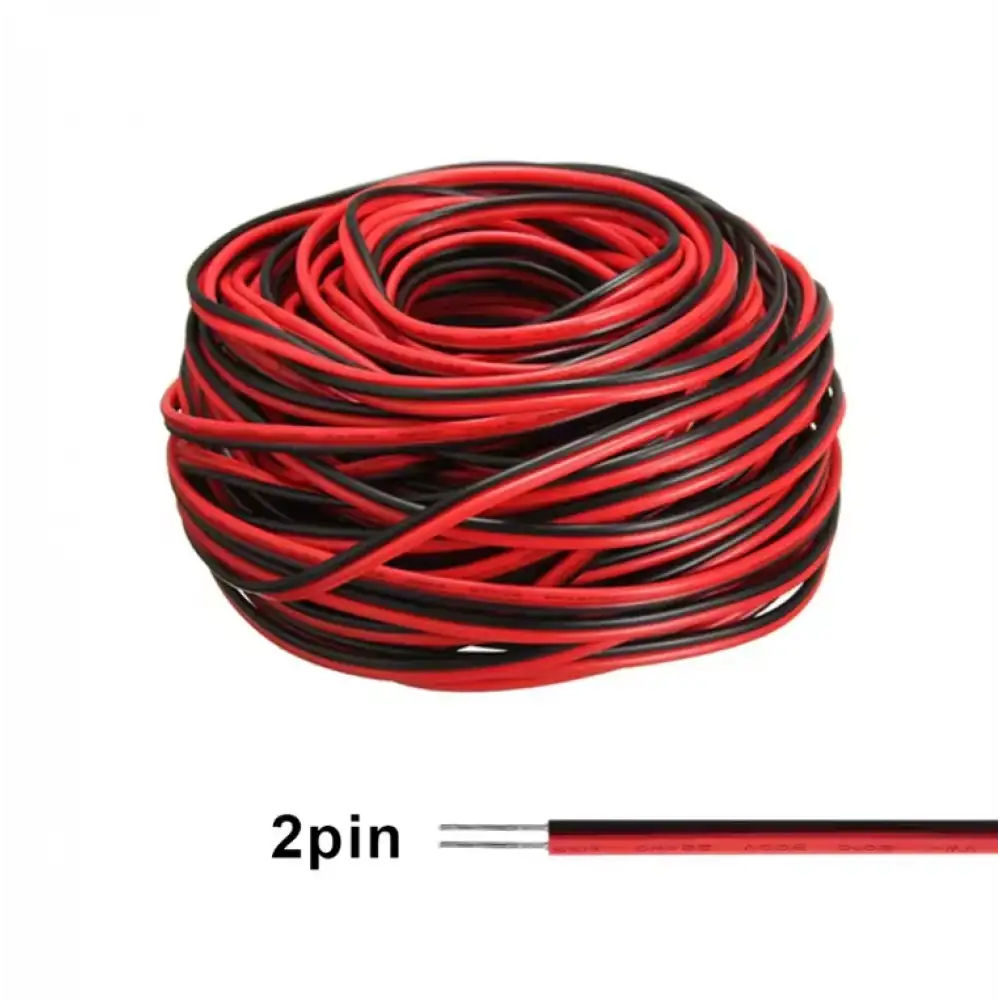 Kırmızı - Siyah Montaj Kablosu 1 Metre (22 AWG)