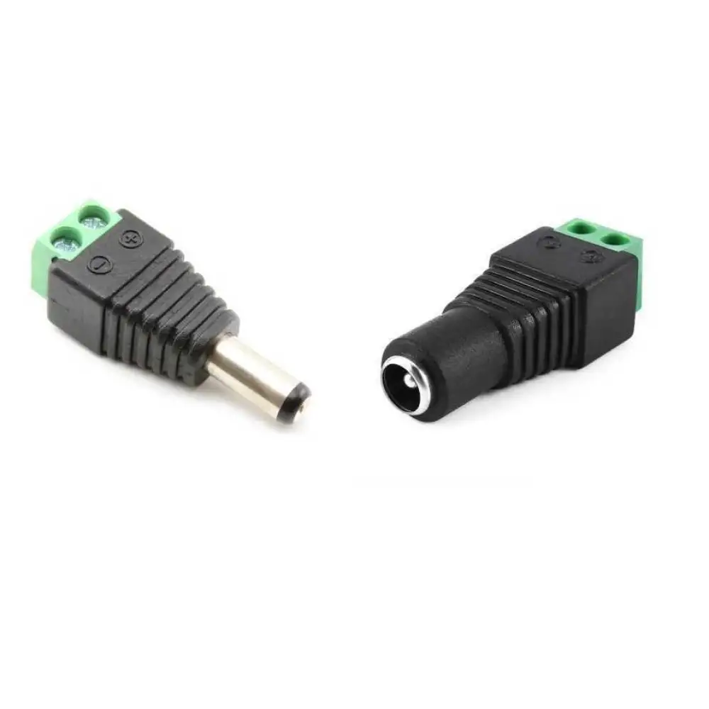 Klemens Girişli Jack Erkek Dişi Set 5.5x2.5mm