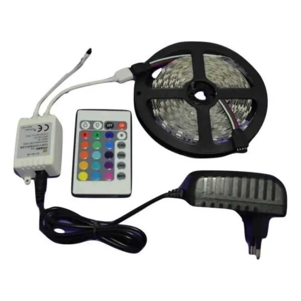 Kumandalı RGB Şerit Led 12V 5 Metre