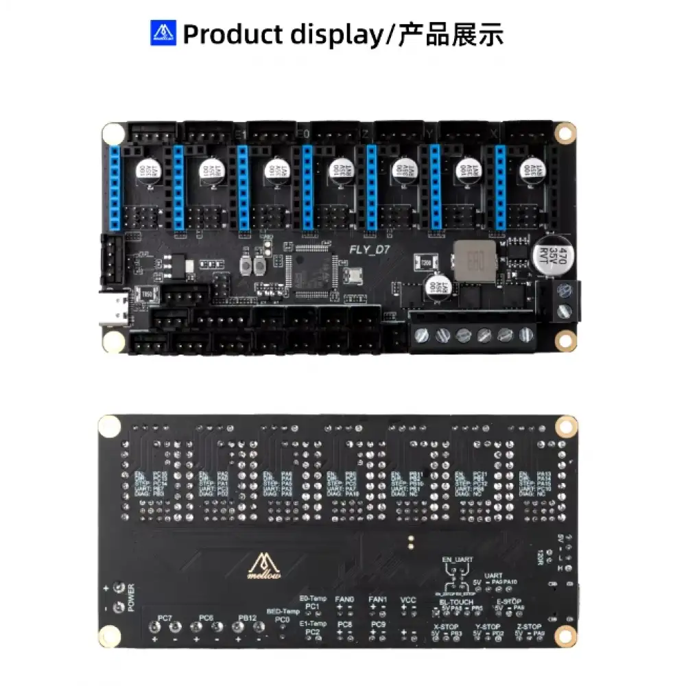 Mellow Fly D7 V1.0 7 sürücülü 3D Yazıcı Kartı