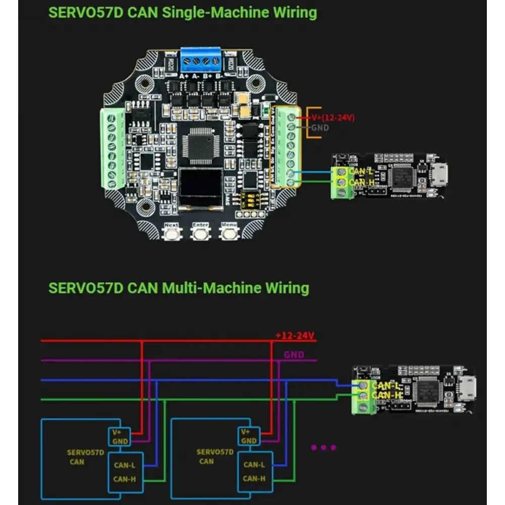 MKS Servo 57D CAN MB Kapalı Döngü Step Motor Sürücüsü