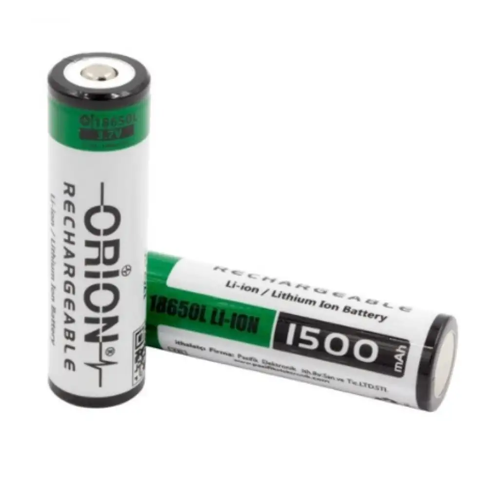 Orion 18650 3.7V 1500mAh Li-on Şarj Edilebilir Pil
