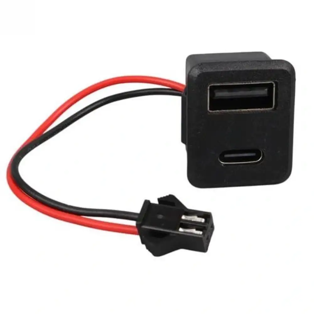 Pano Tip Kare Type-C + USB Şarj Soketi Bağlantı Modülü (IC-266T-4)