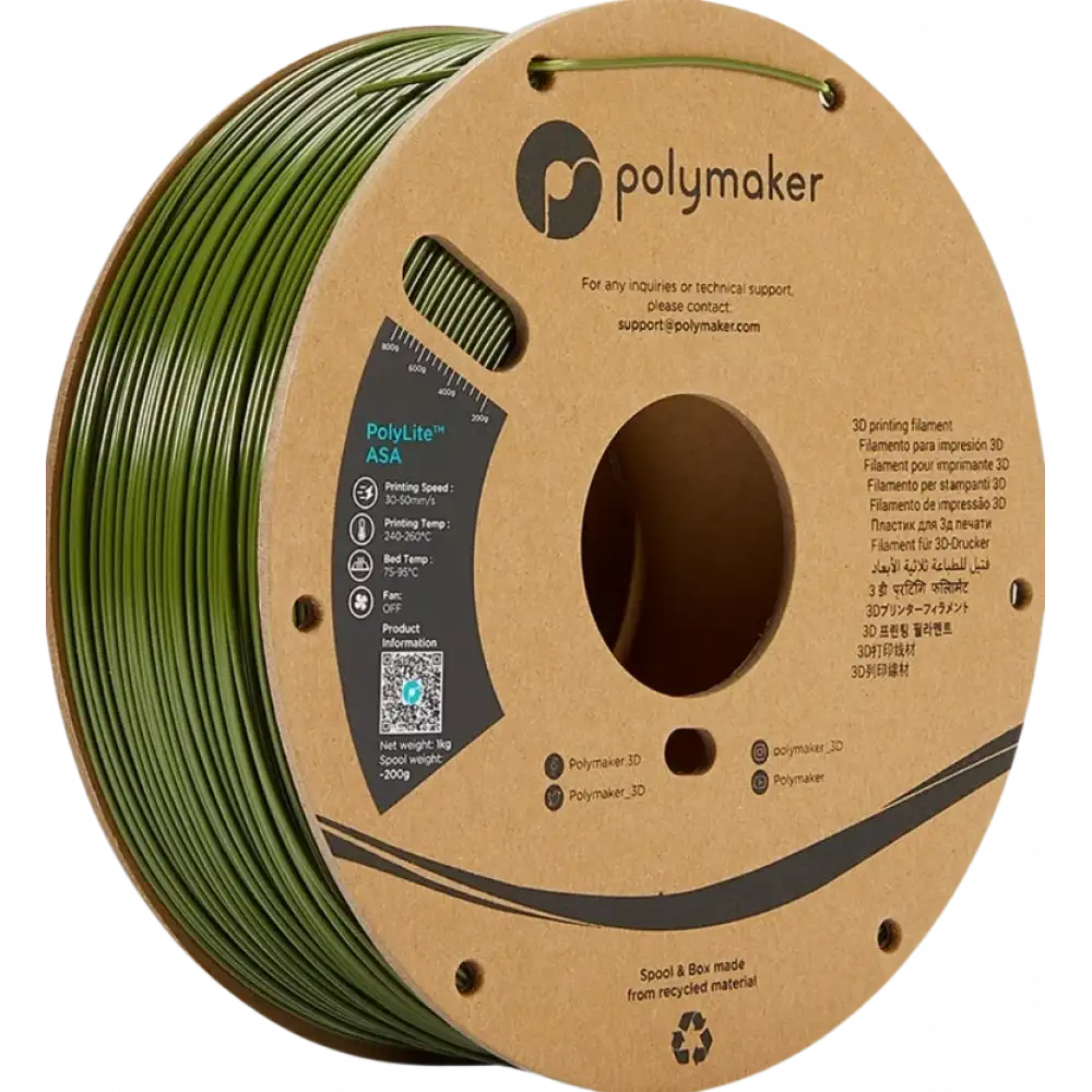 Polymaker PolyLite Asa Filament Çeşitleri