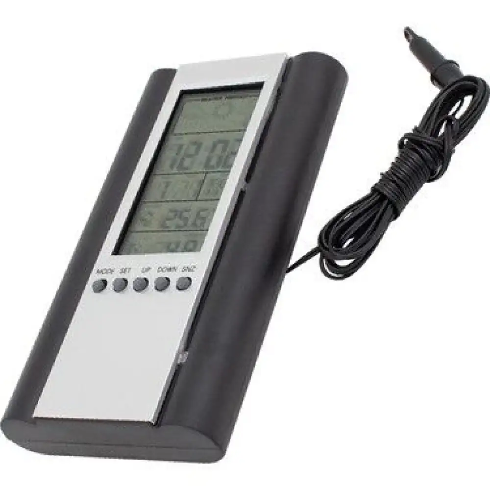 Powermaster PM-6107 Isı + Nem Ölçer Dijital Ekranlı Termometre (Saat-Alarm)