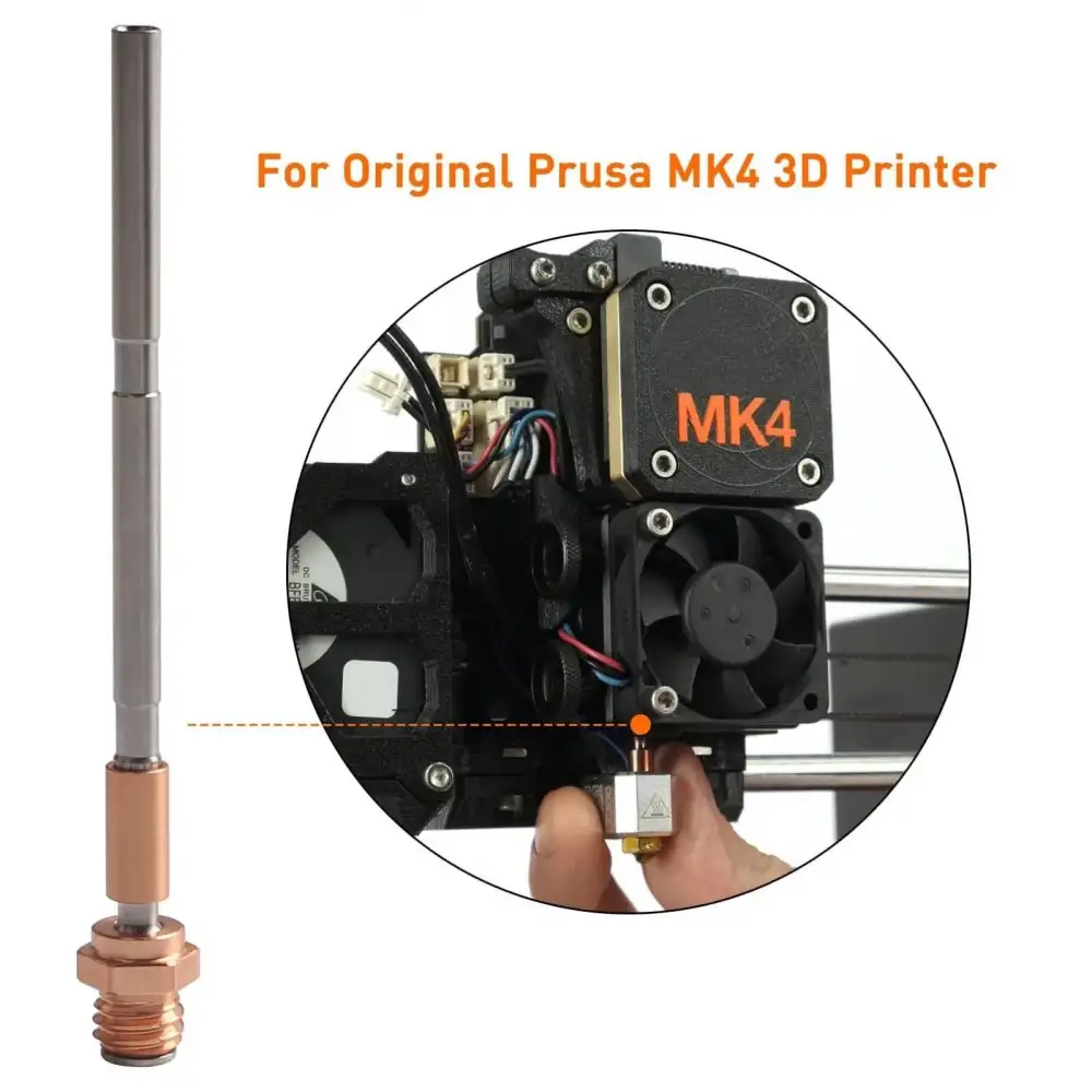 Prusa Nextruder MK4 ve XL Uyumlu Bi-Metal Barel