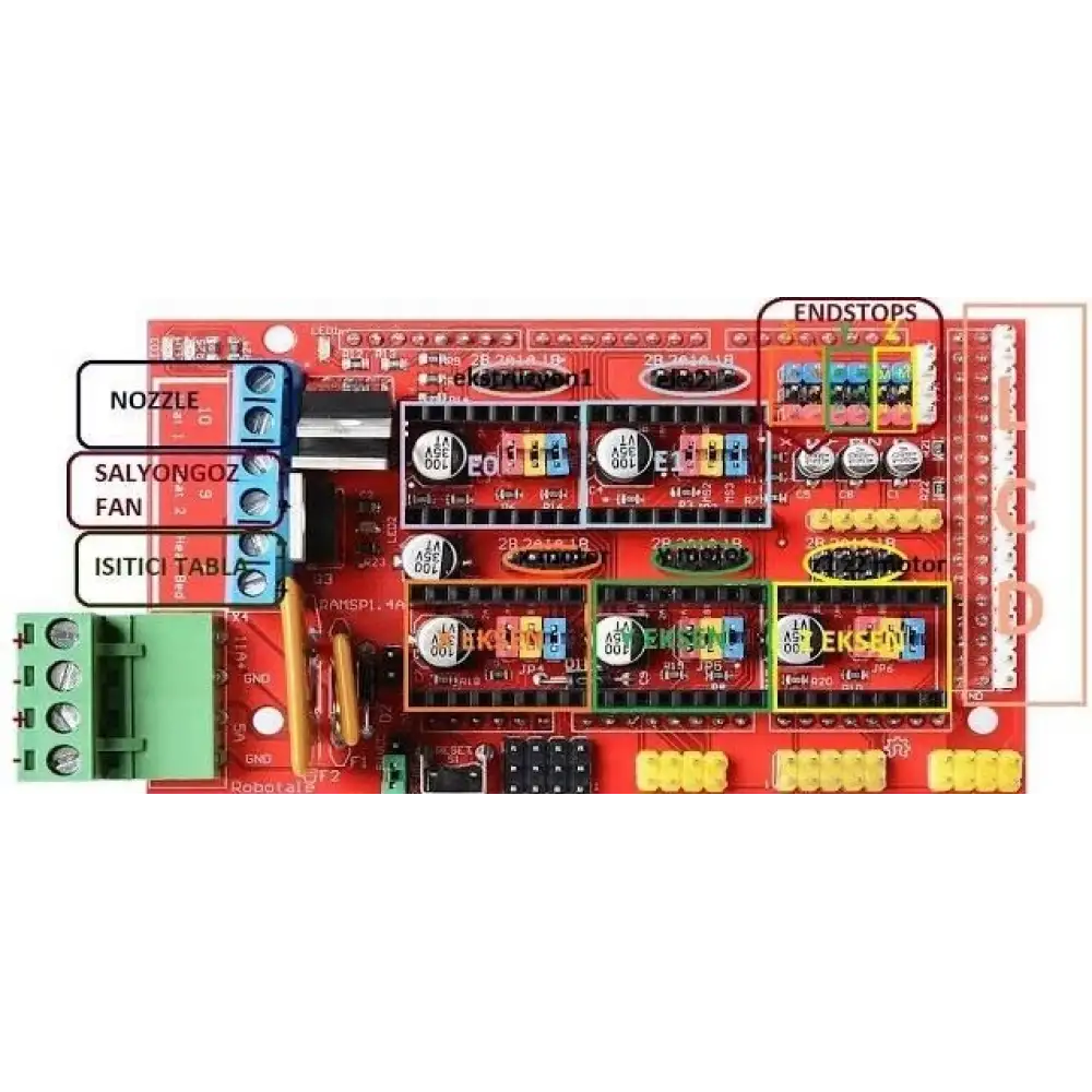 Ramps 1.4 3D Yazıcı Kontrol Kartı