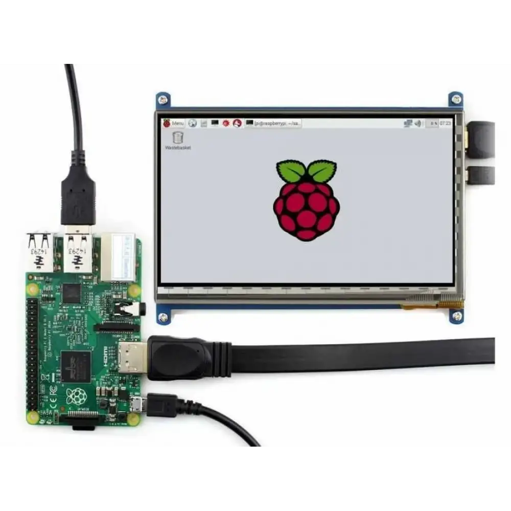 Raspberry 7 Inch HDMI LCD Ekran 1024×600 Geniş Platform Desteği