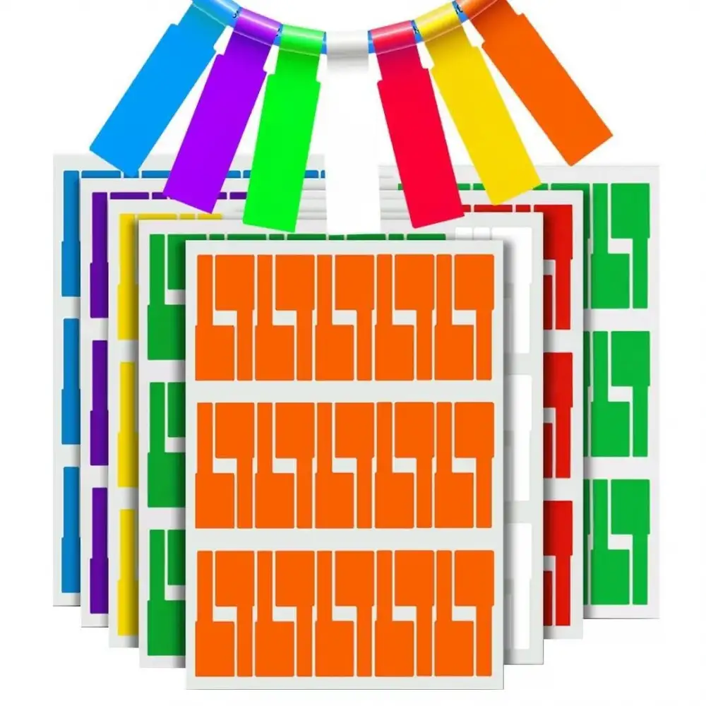 Renkli Kablo İsimlendirme Etiketleri A4 5 Renk-Sayfa